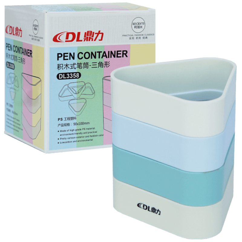 Suport birou triunghi din plastic color DL 3358